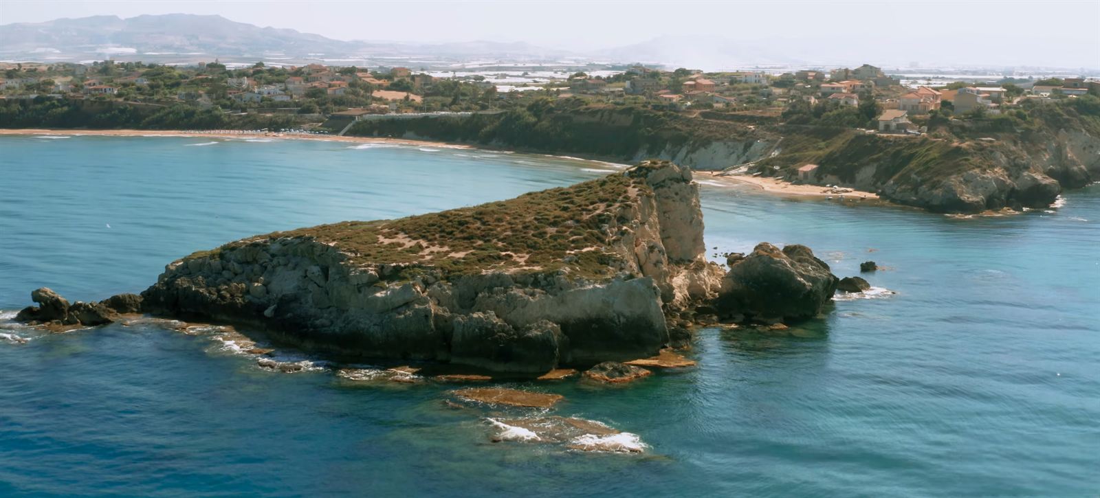 La costa di Licata vista dall'alto